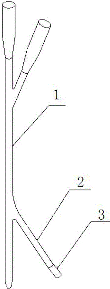 Safety-type three-cavity balloon catheter