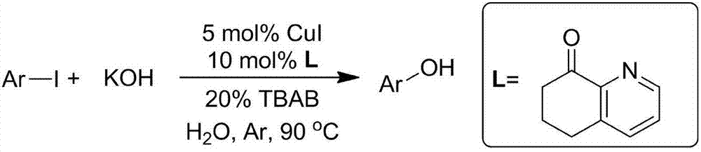 Hydroxylation method of halogenated aromatic compound