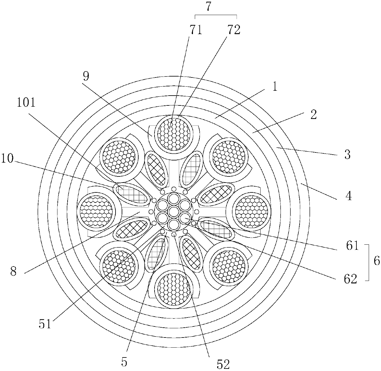 Elastic anti-bending control cable