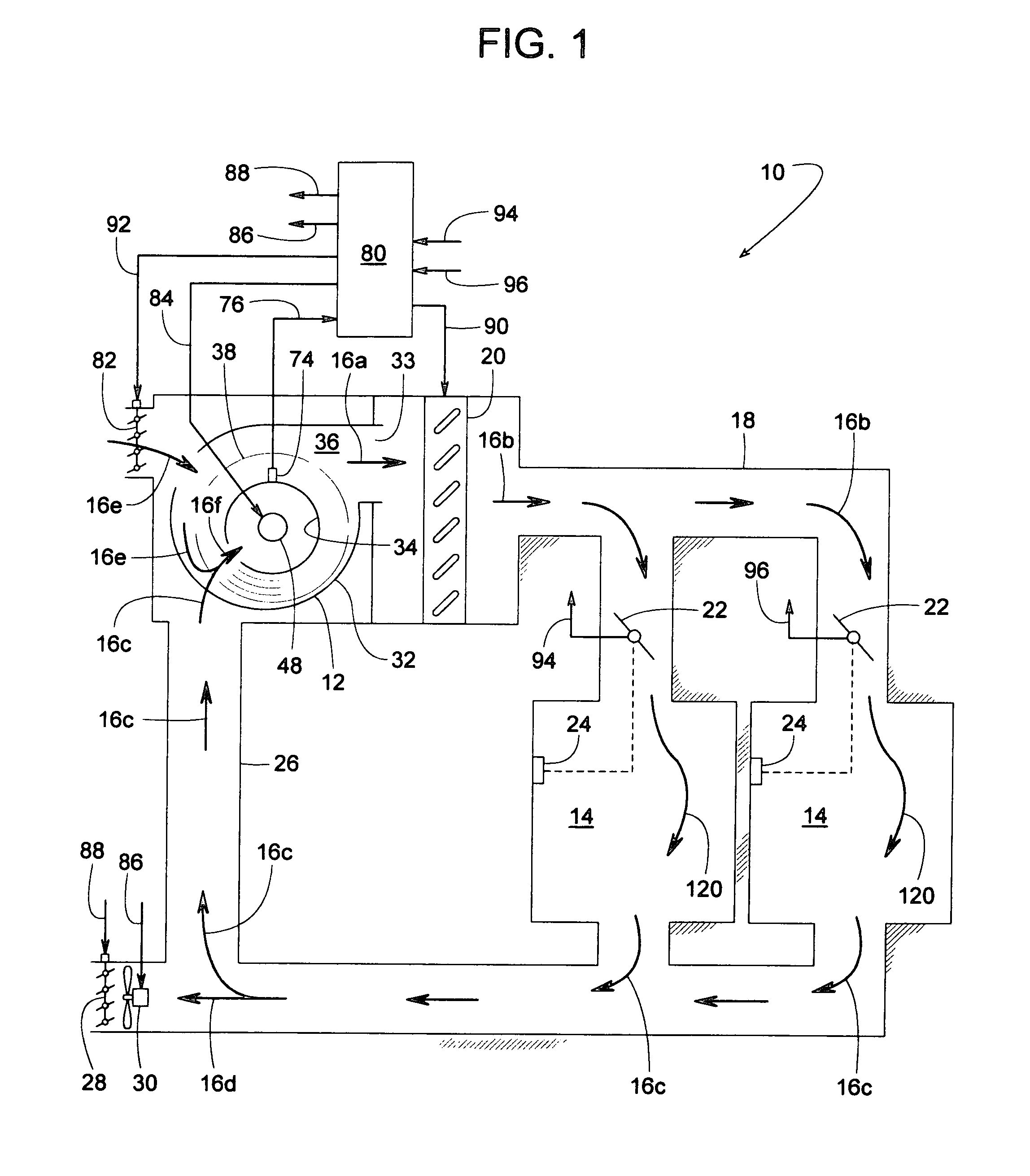 FC fan flow measurement system using a curved inlet cone and pressure sensor