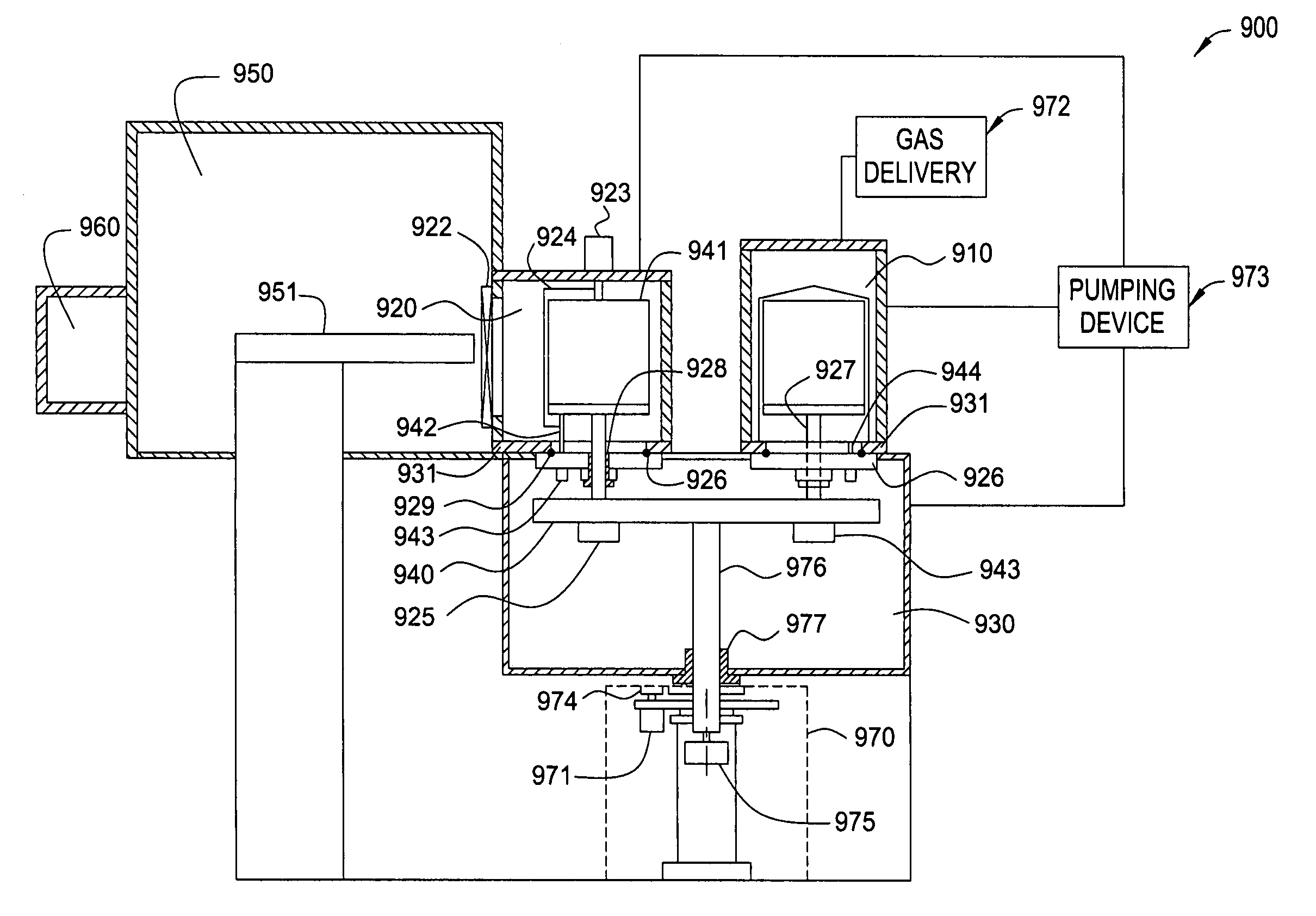 Batch deposition tool and compressed boat