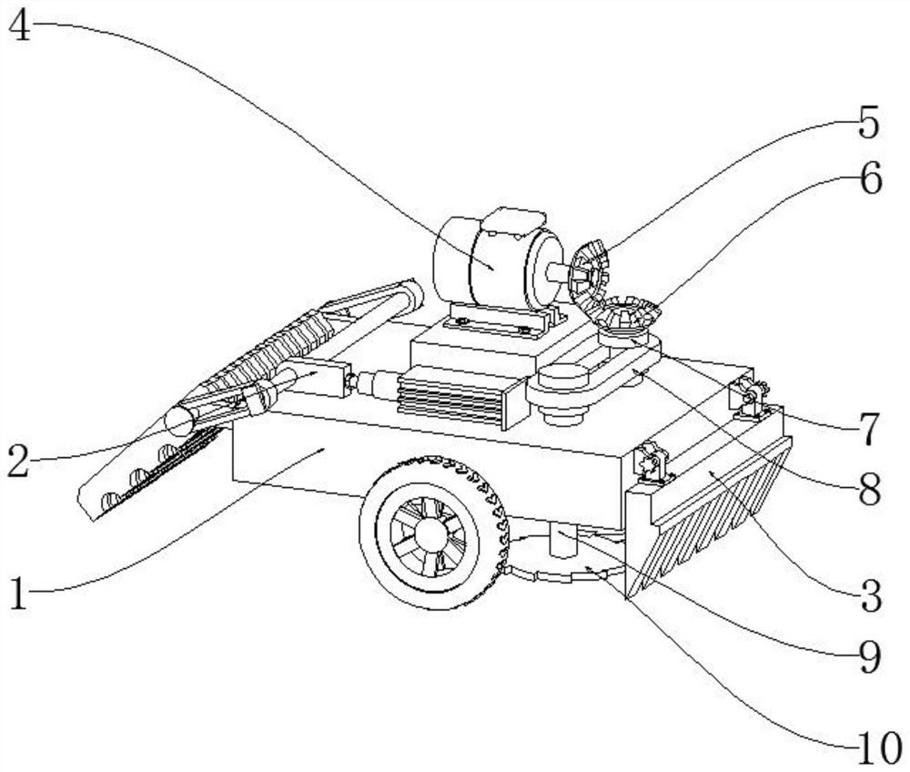 Forestry mechanical weeding device