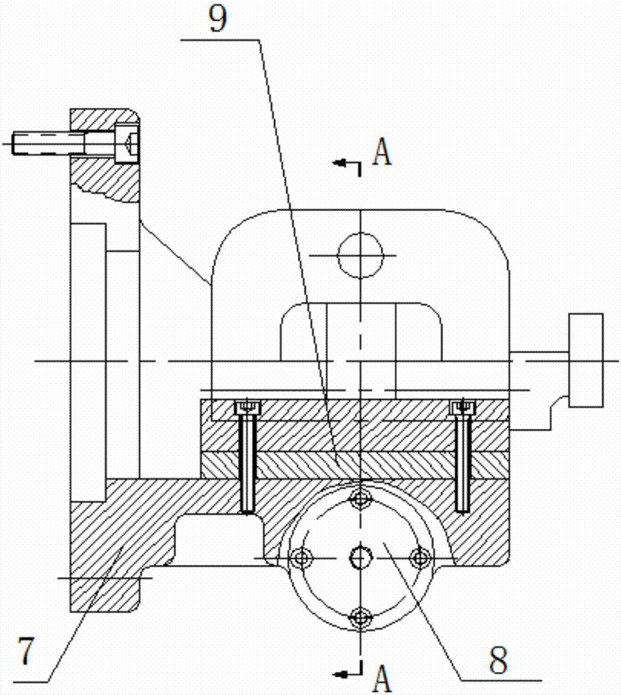 Machine head structure with eccentric clamp