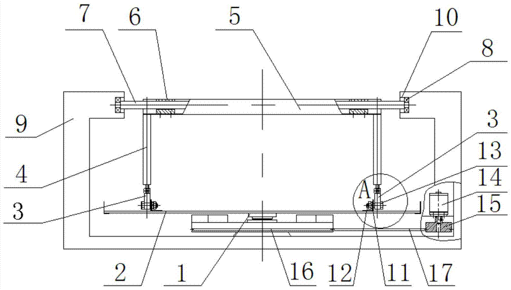 Cultivation oscillator suspension frame type gyratory oscillation mechanism