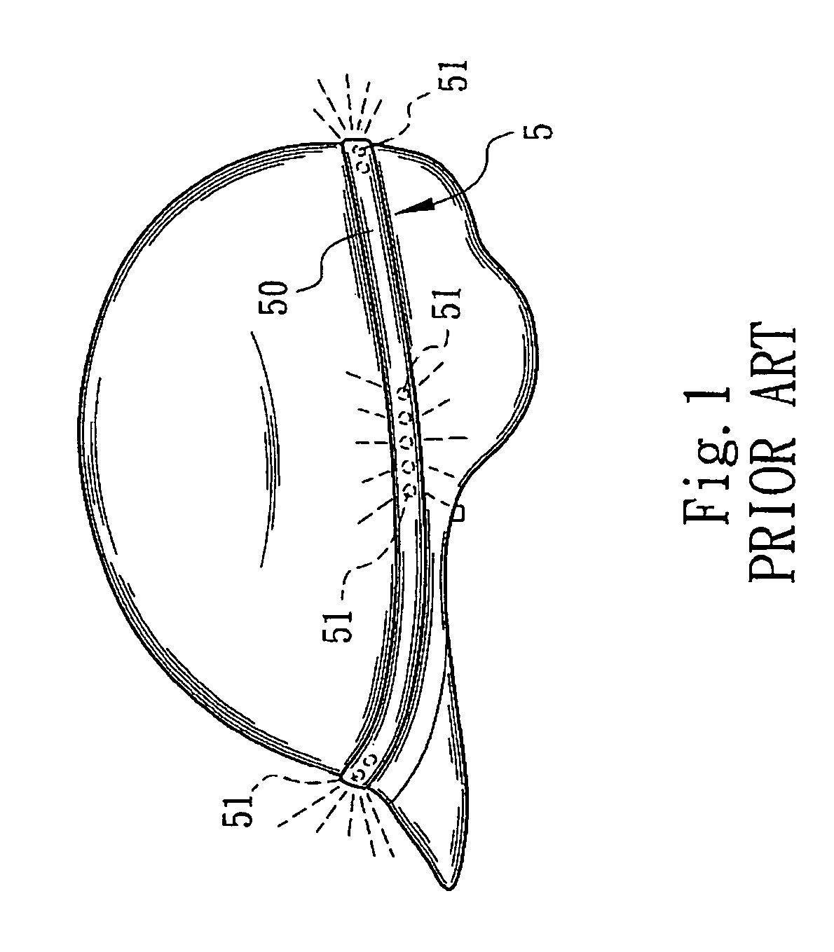 Light-emitting warning device of a safety helmet