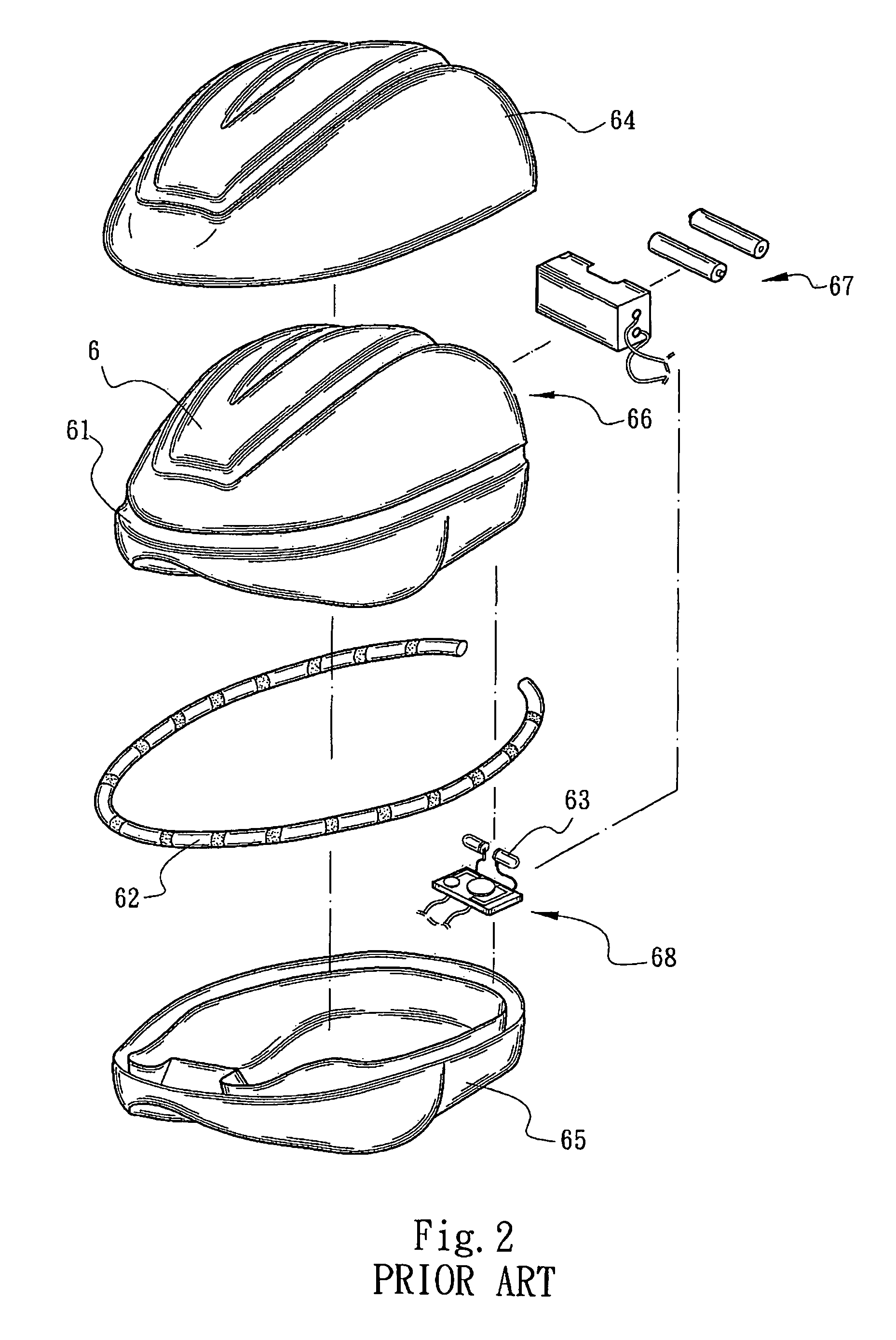 Light-emitting warning device of a safety helmet