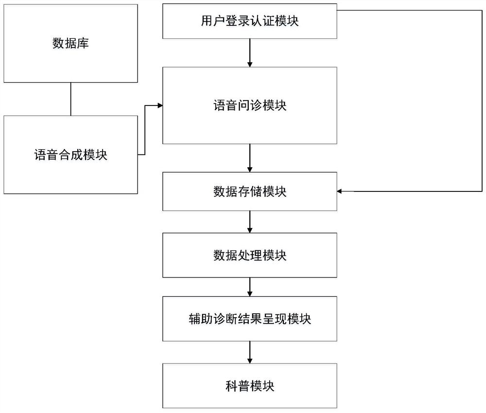 Voice and text transcribed depression auxiliary diagnosis method and system and medium