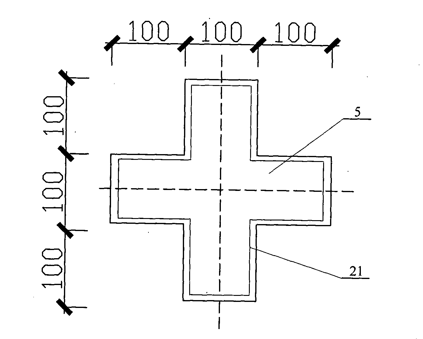 Concrete plane complicated applied force test device