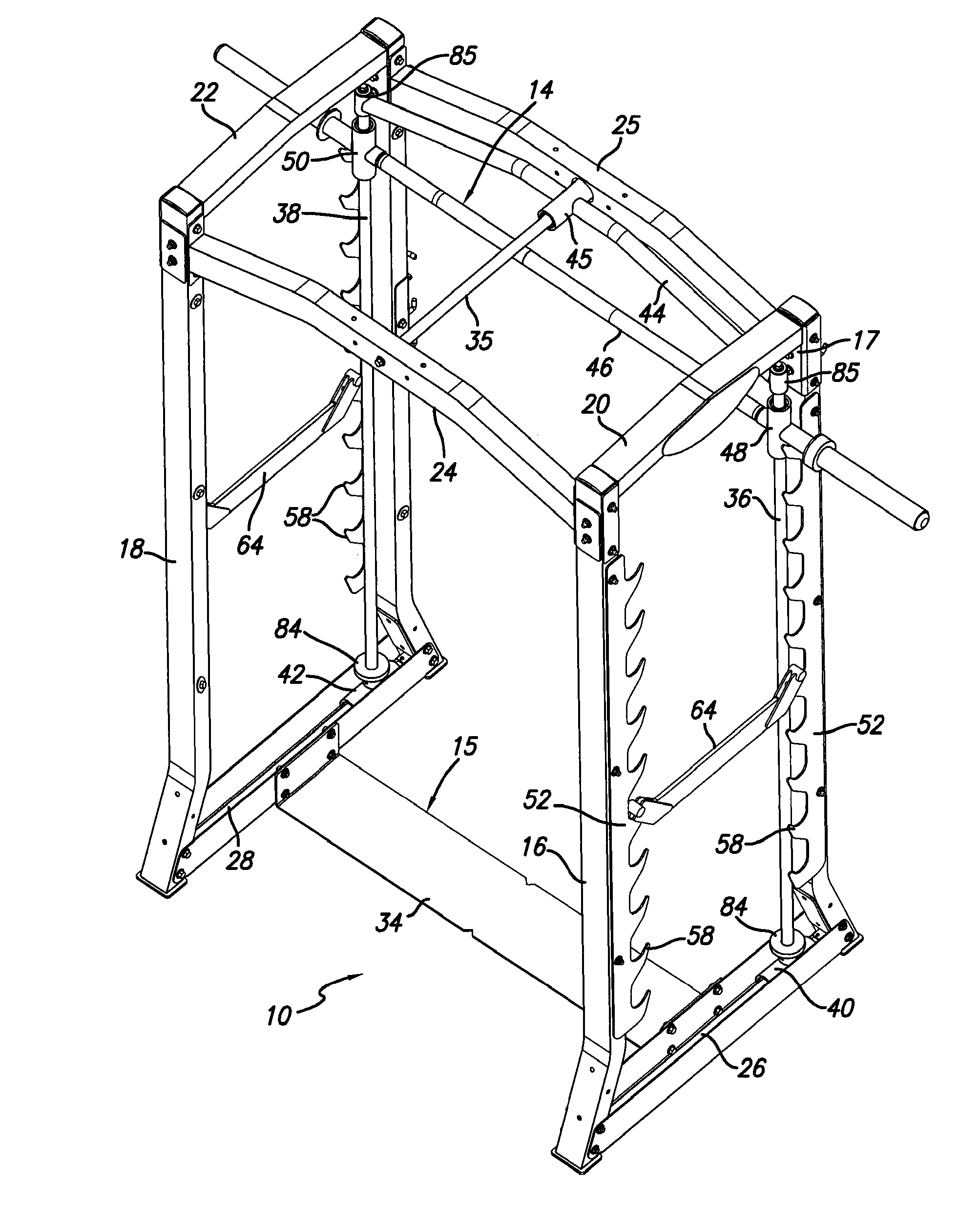 Dual action weightlifting machine