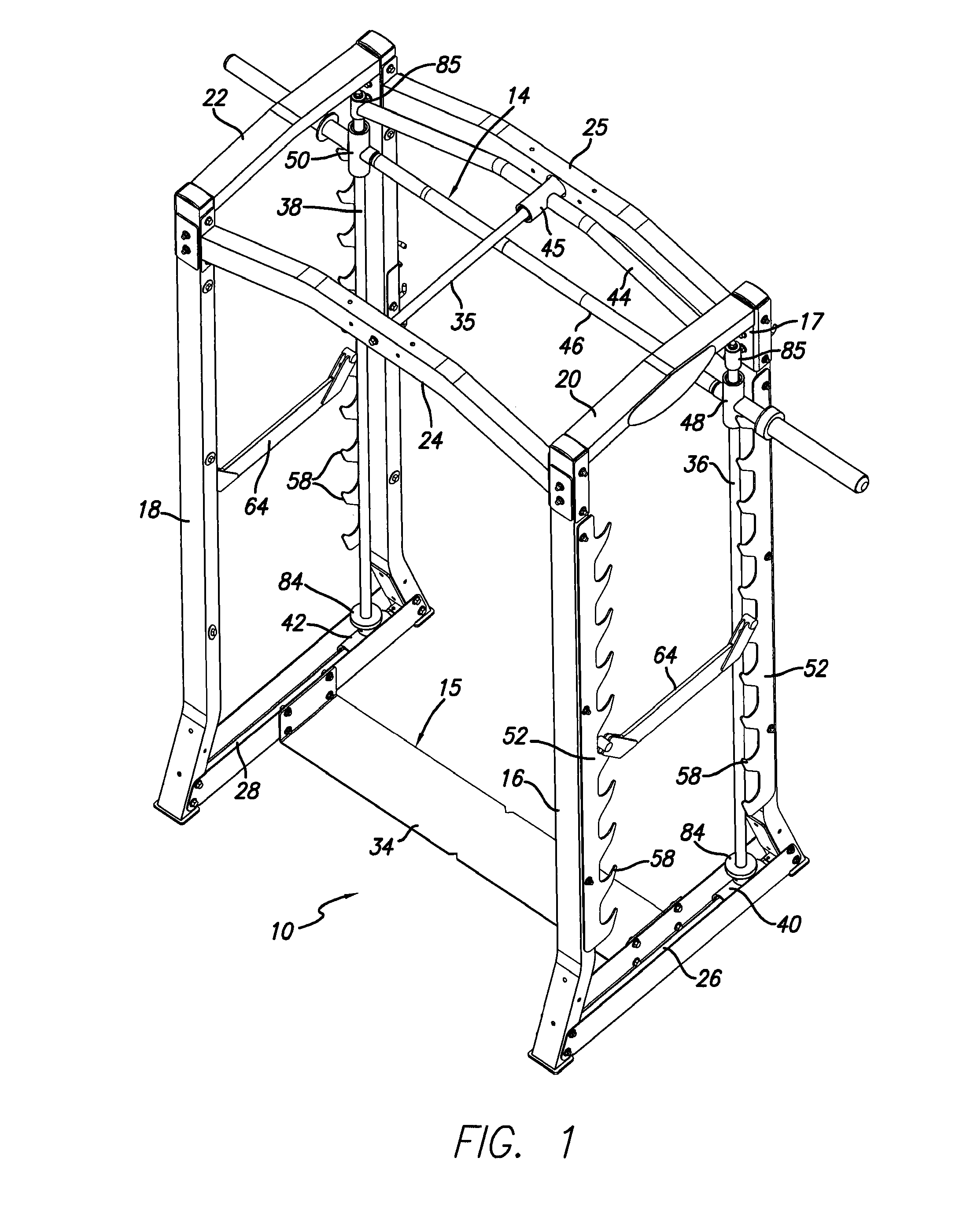 Dual action weightlifting machine