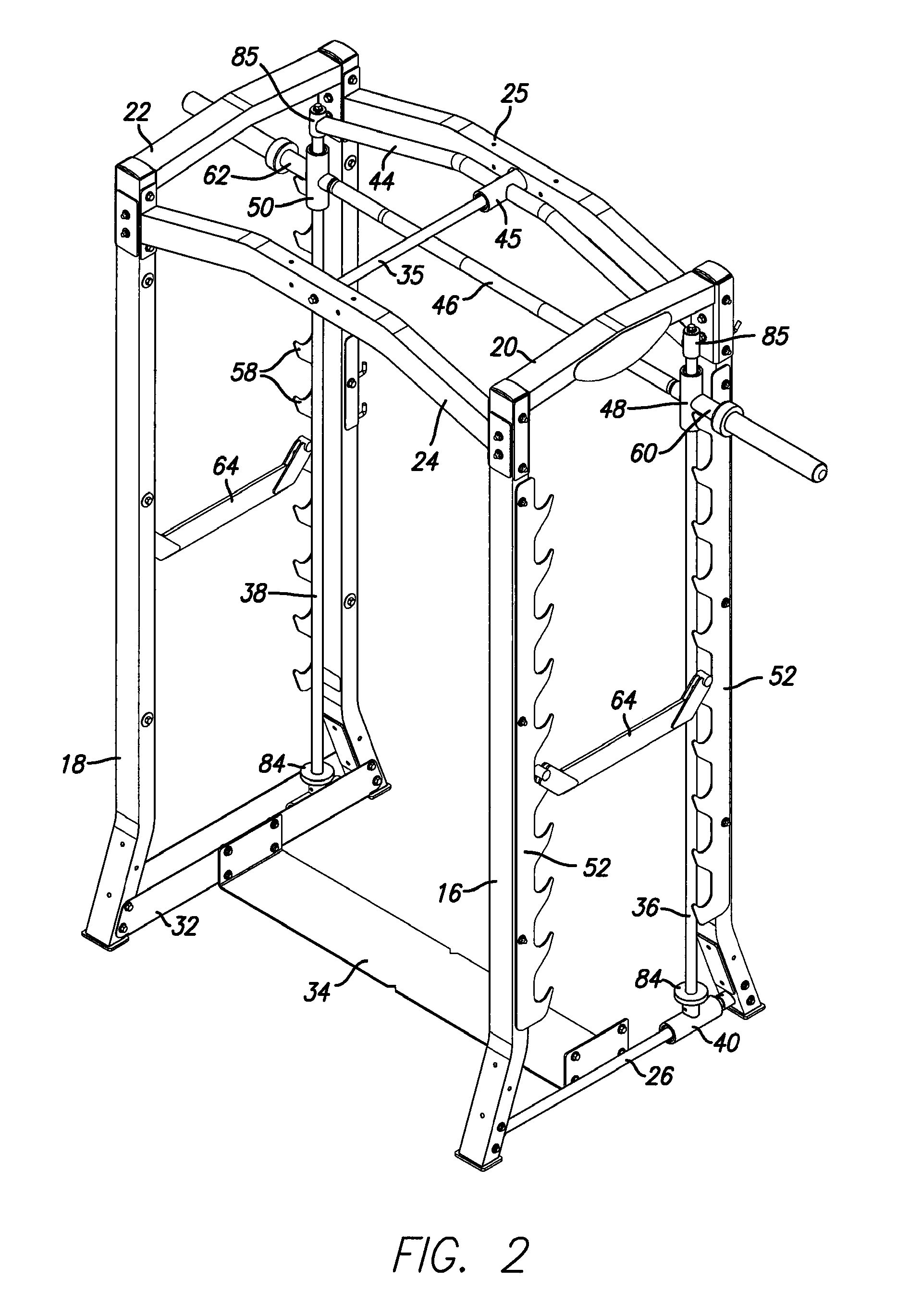 Dual action weightlifting machine