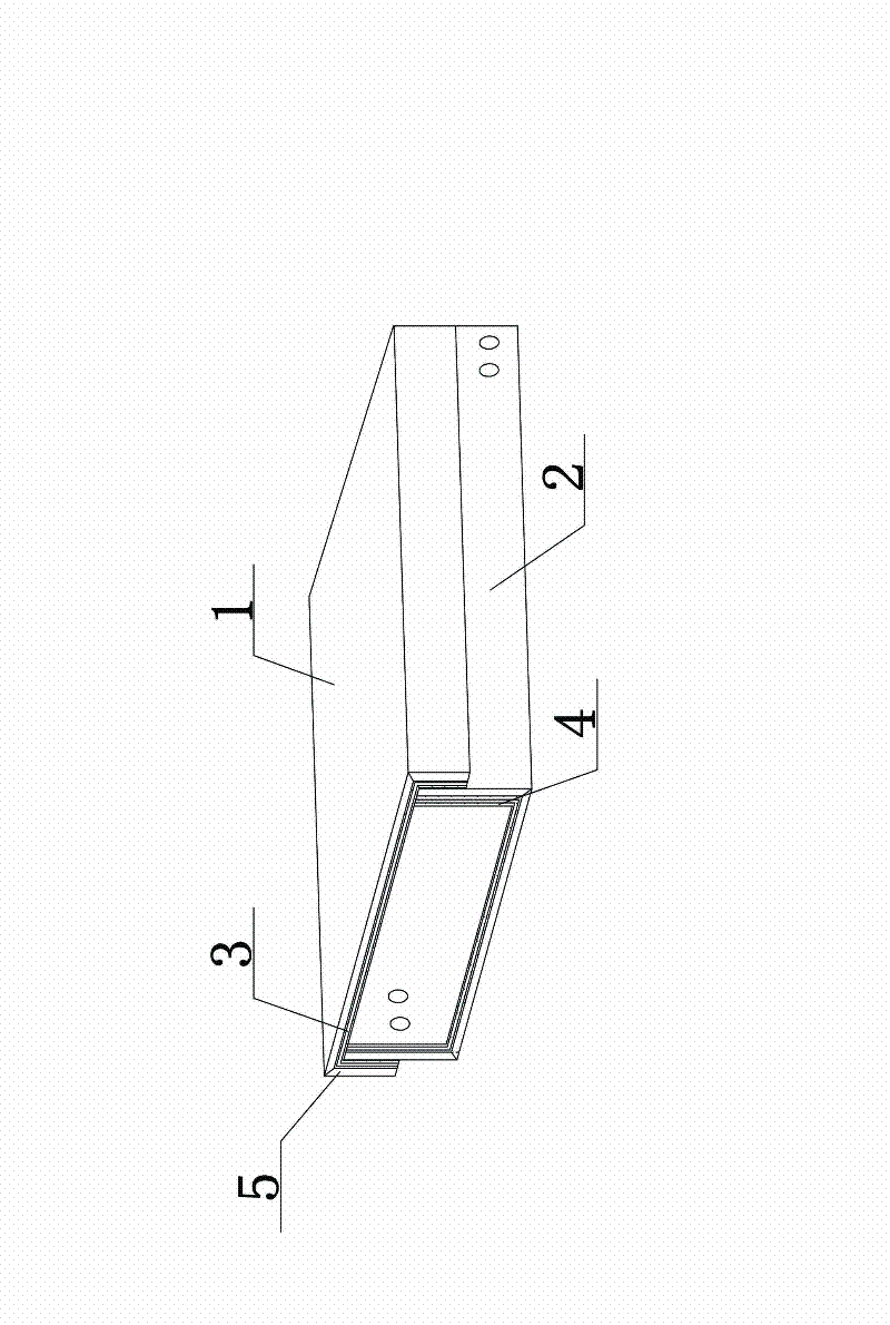 Waterproof non-inflammable cable fireproof groove box and manufacturing method thereof