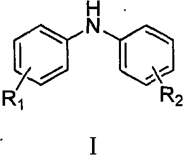 Method for synthesizing copper-catalyzed substituted diphenylamine