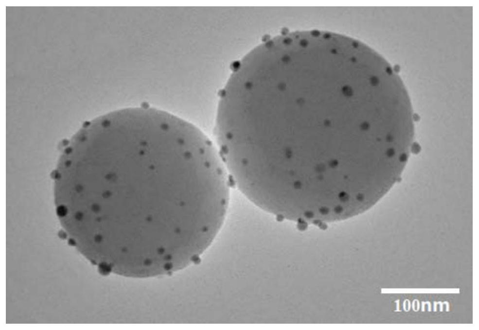 Silicon dioxide microsphere surface loaded ferrous sulfide nanocrystal, and preparation method and application thereof