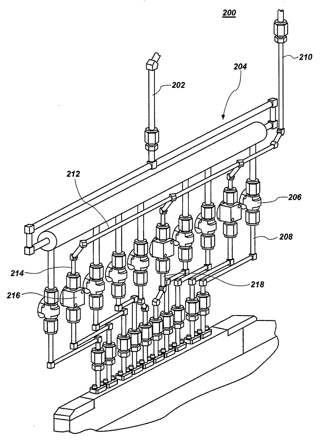 Gas distribution apparatus for improved film uniformity in an epitaxial system