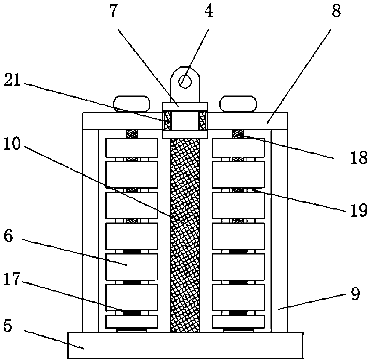 A performance testing device for a gantry crane