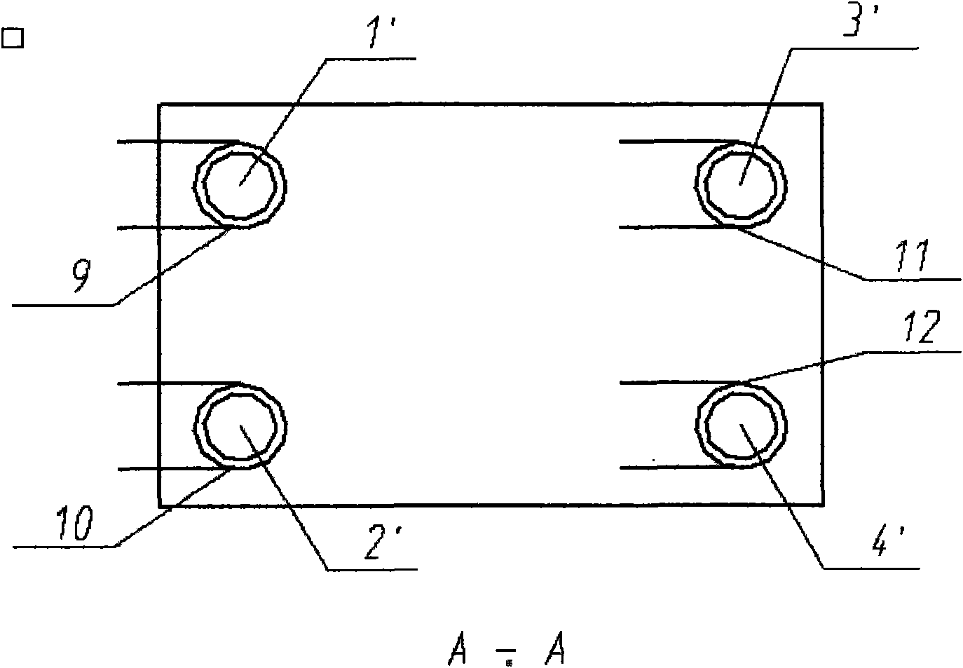 Gas bearing posture active control device