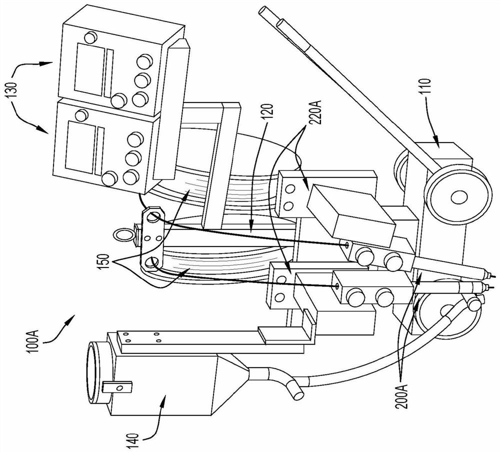 Automated welding system for interchangeable welding heads