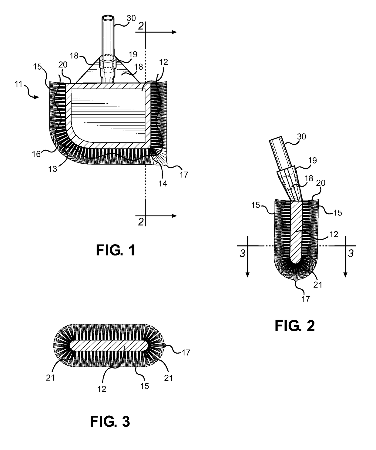 Multi-surface cleaning implement