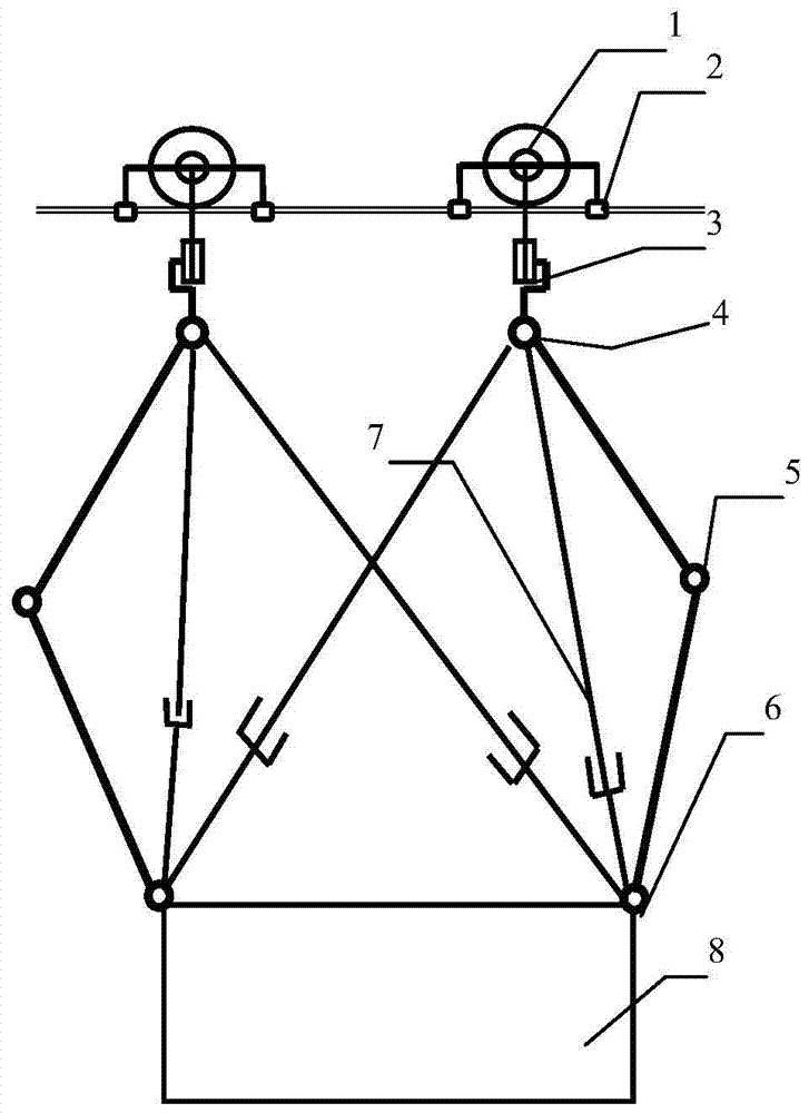 Swing-type robot arm and obstacle-surmounting method of overhead cable inspection robot