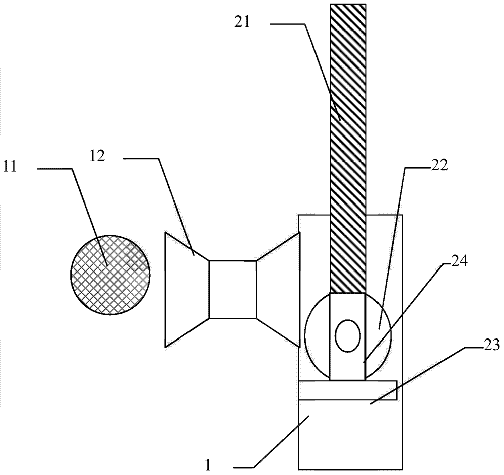 Swing-type robot arm and obstacle-surmounting method of overhead cable inspection robot