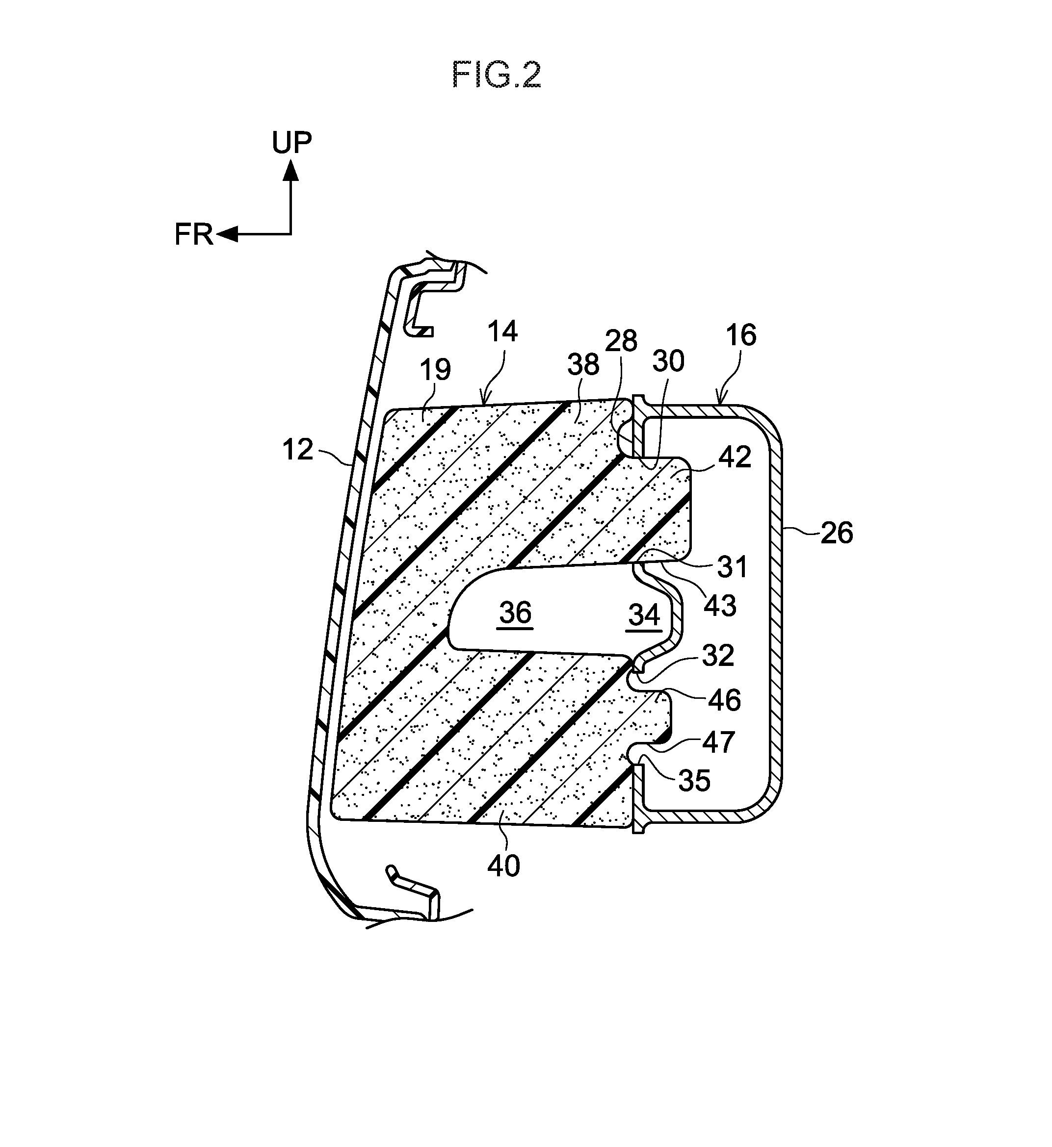 Bumper absorber attachment structure