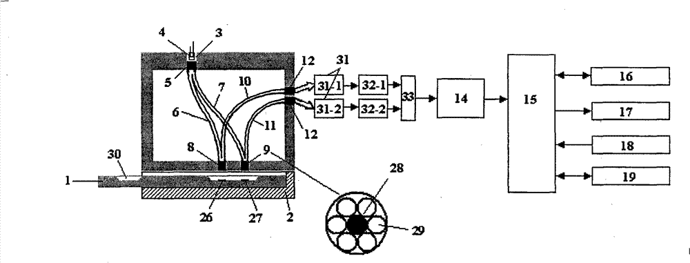 System for quantitative detection of quanta dot mark test bar and detection method thereof