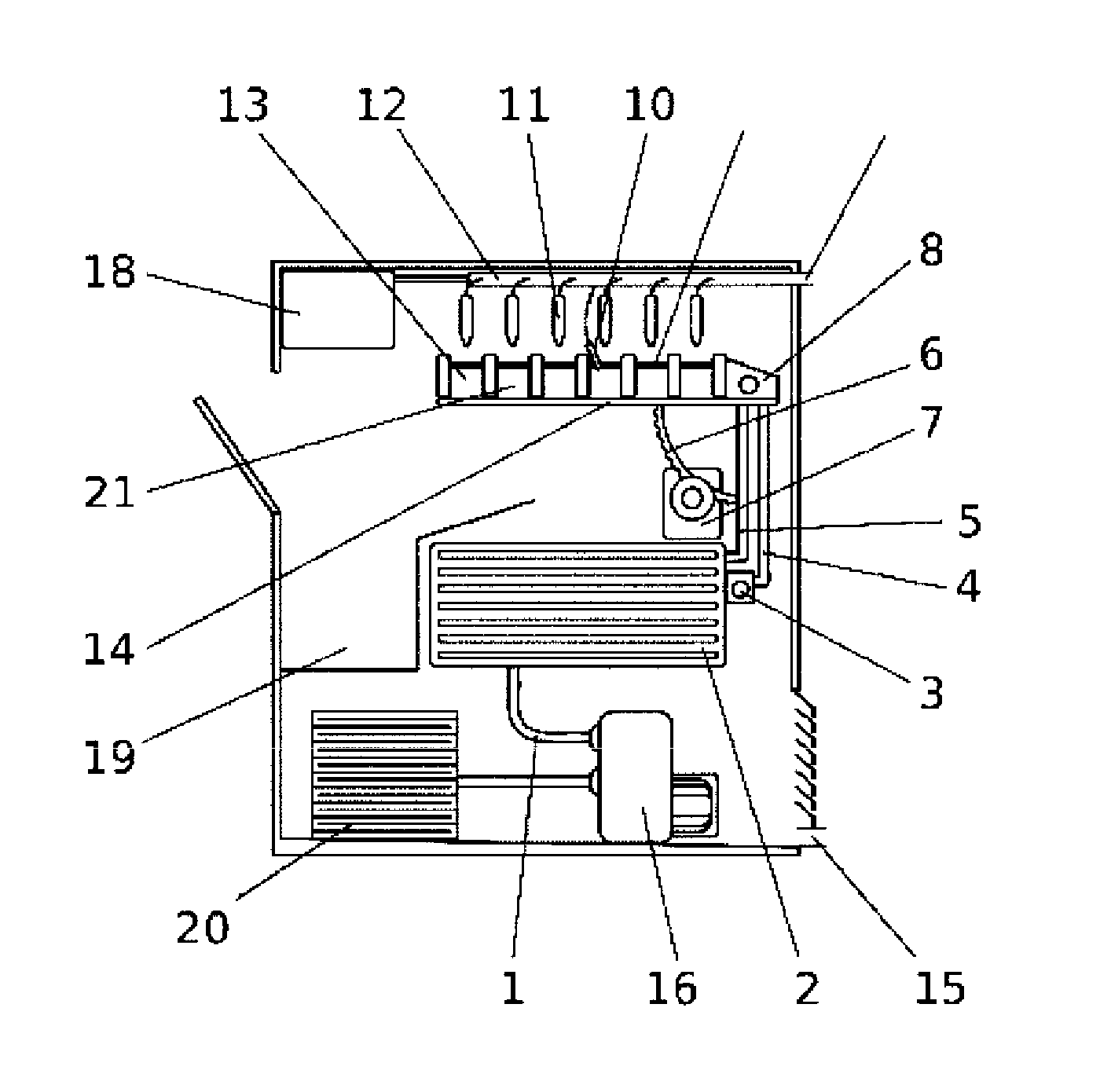 Rapid freezing of ice cubes comprising method, device, product and uses