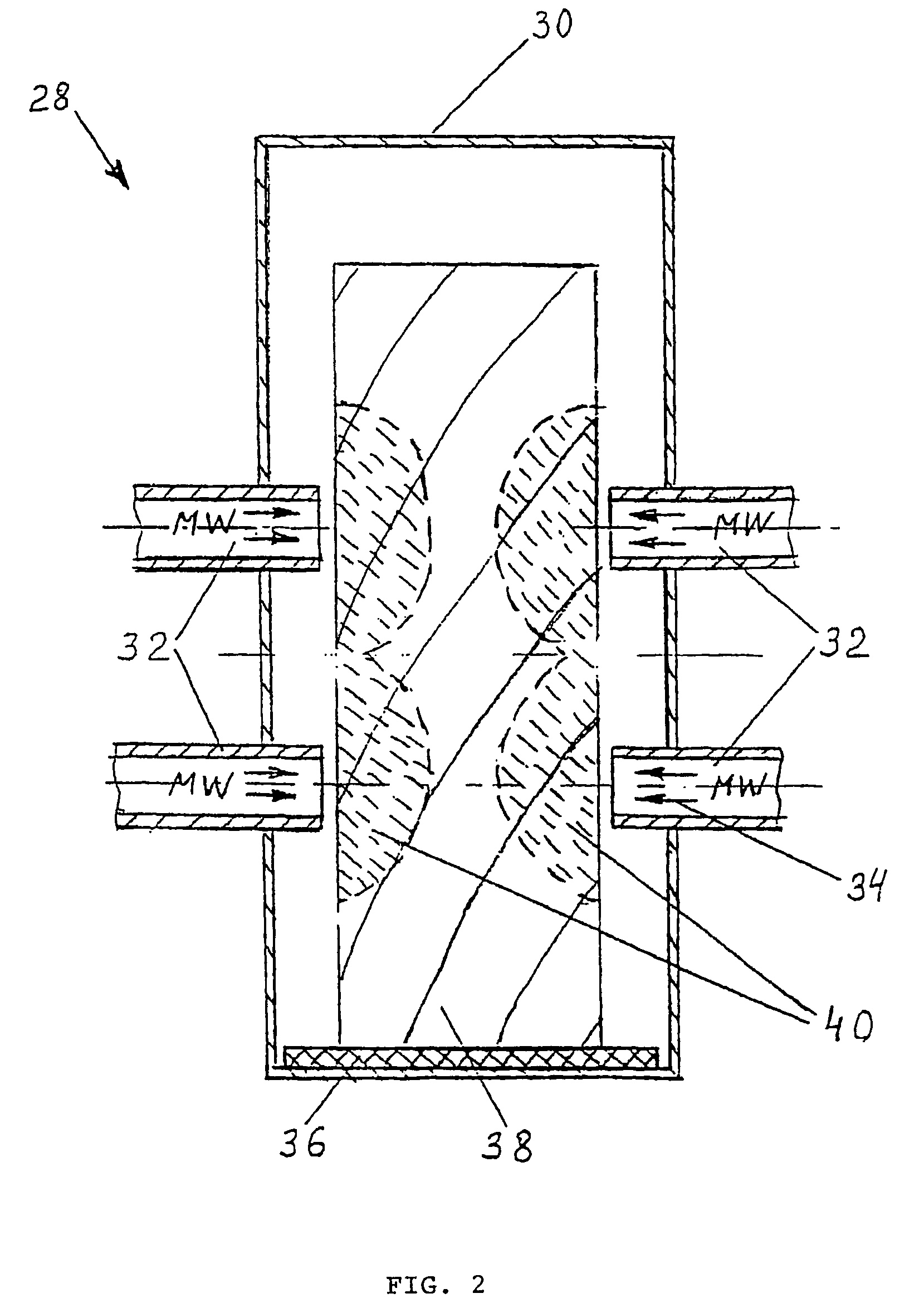 Method of microwave treatment of wood