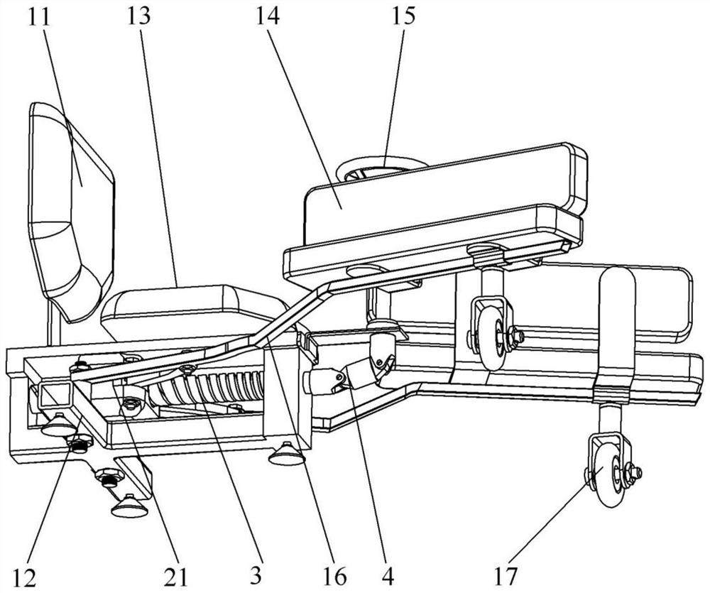 An intelligent device for dance ligament stretching training and its application method