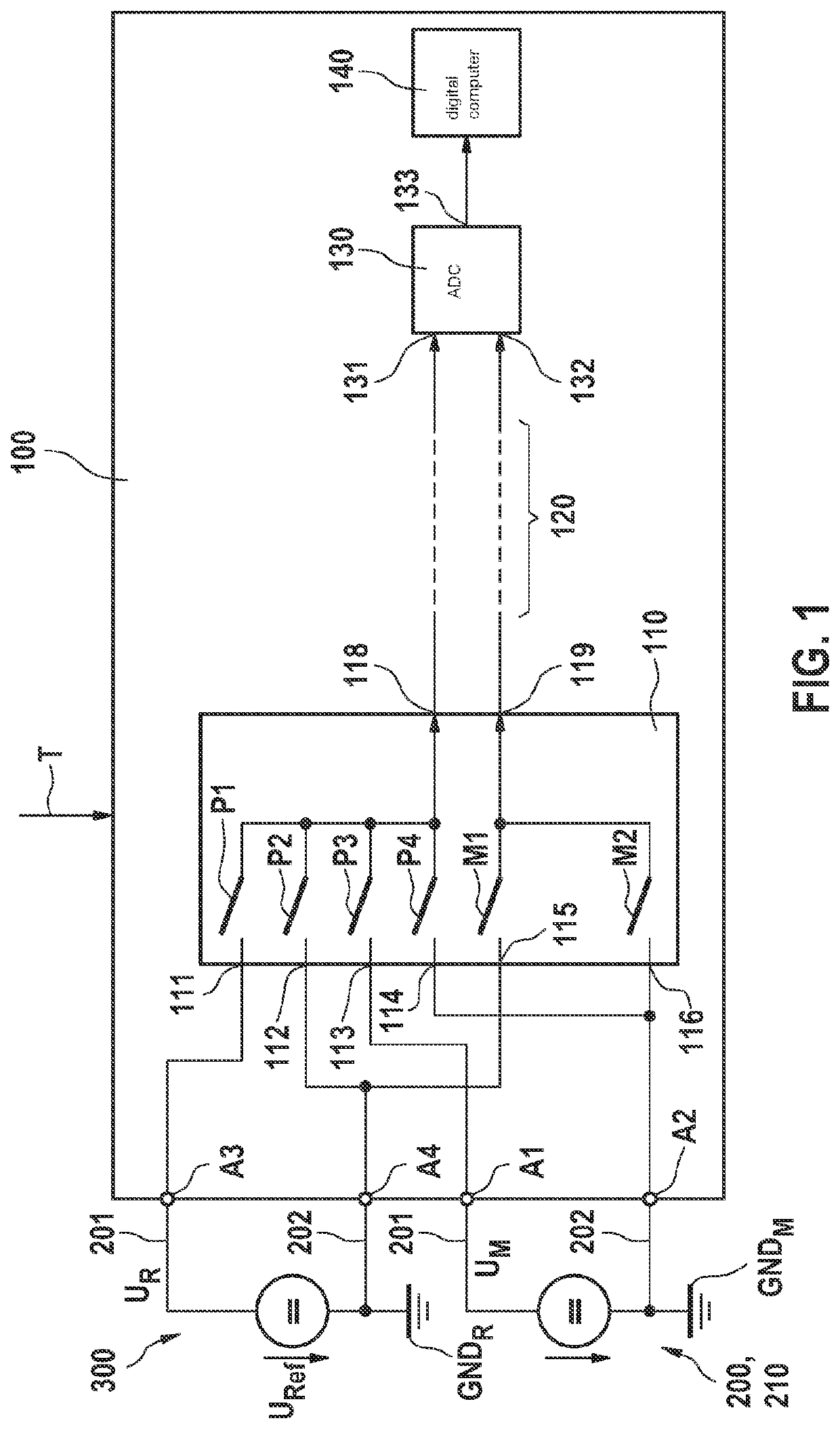 Method for precisely detecting a signal for example of a sensor