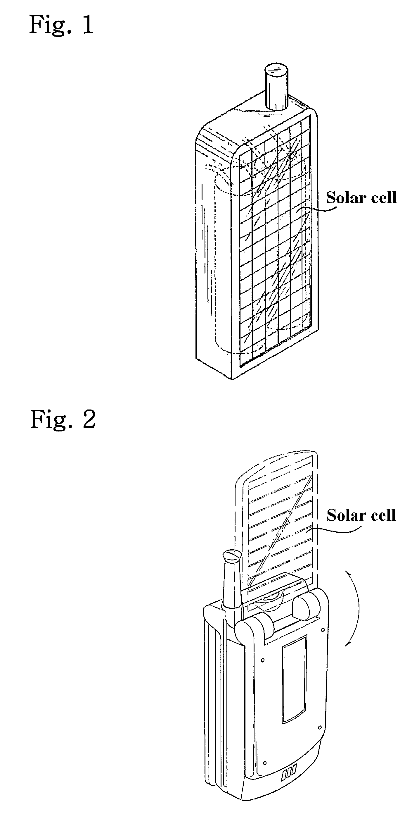 Method and device for recharging using portable multi-voltage solar cell