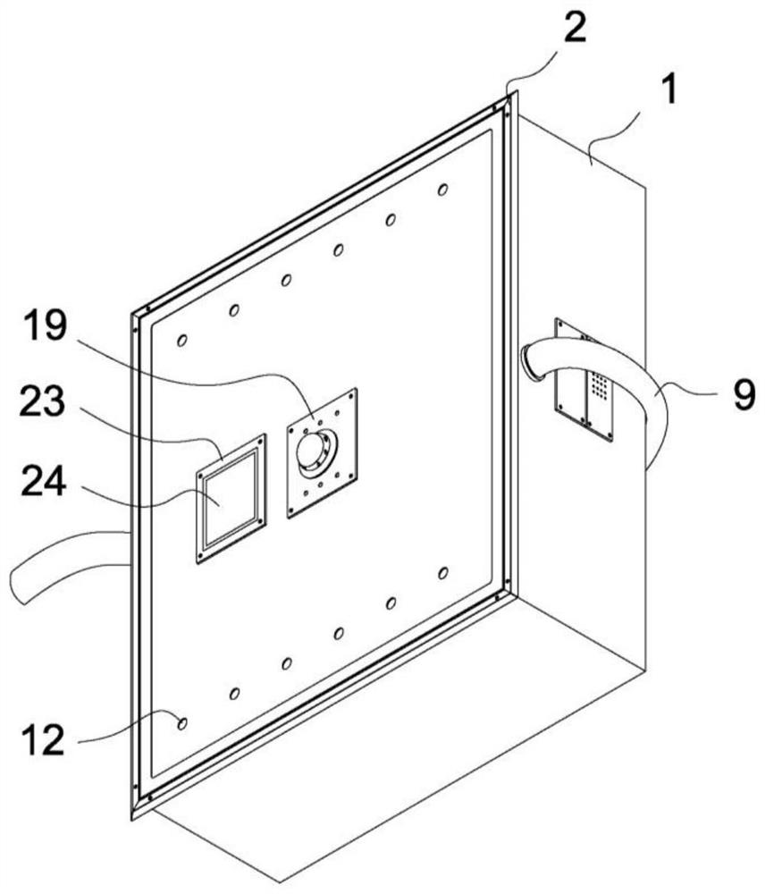 A device suitable for eliminating bacteria and deodorizing indoors