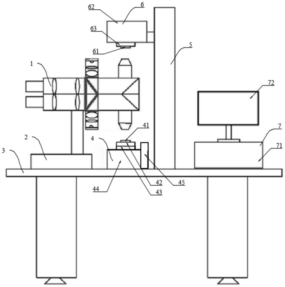 Composite fluorescence microscopy system for nano material transfer