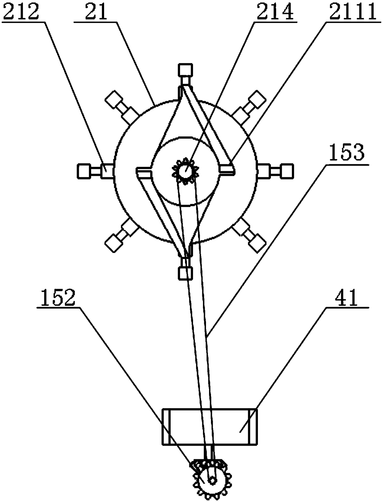 Threshing apparatus of rice and wheat threshing machine