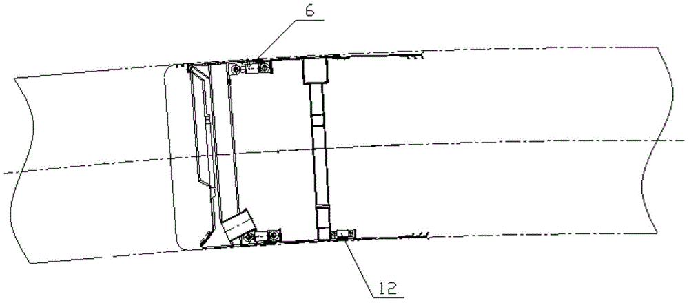 Double-hinged-joint double-mode anti-explosion type inclined shaft full face rock tunnel boring machine