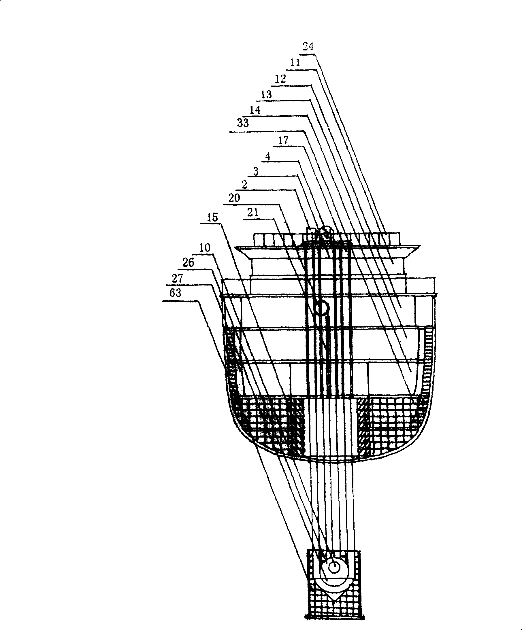 Multifunctional split underwater sightsee cruiser