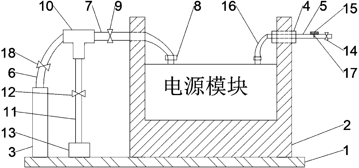 Airtightness detection apparatus for manufacture of power supply module