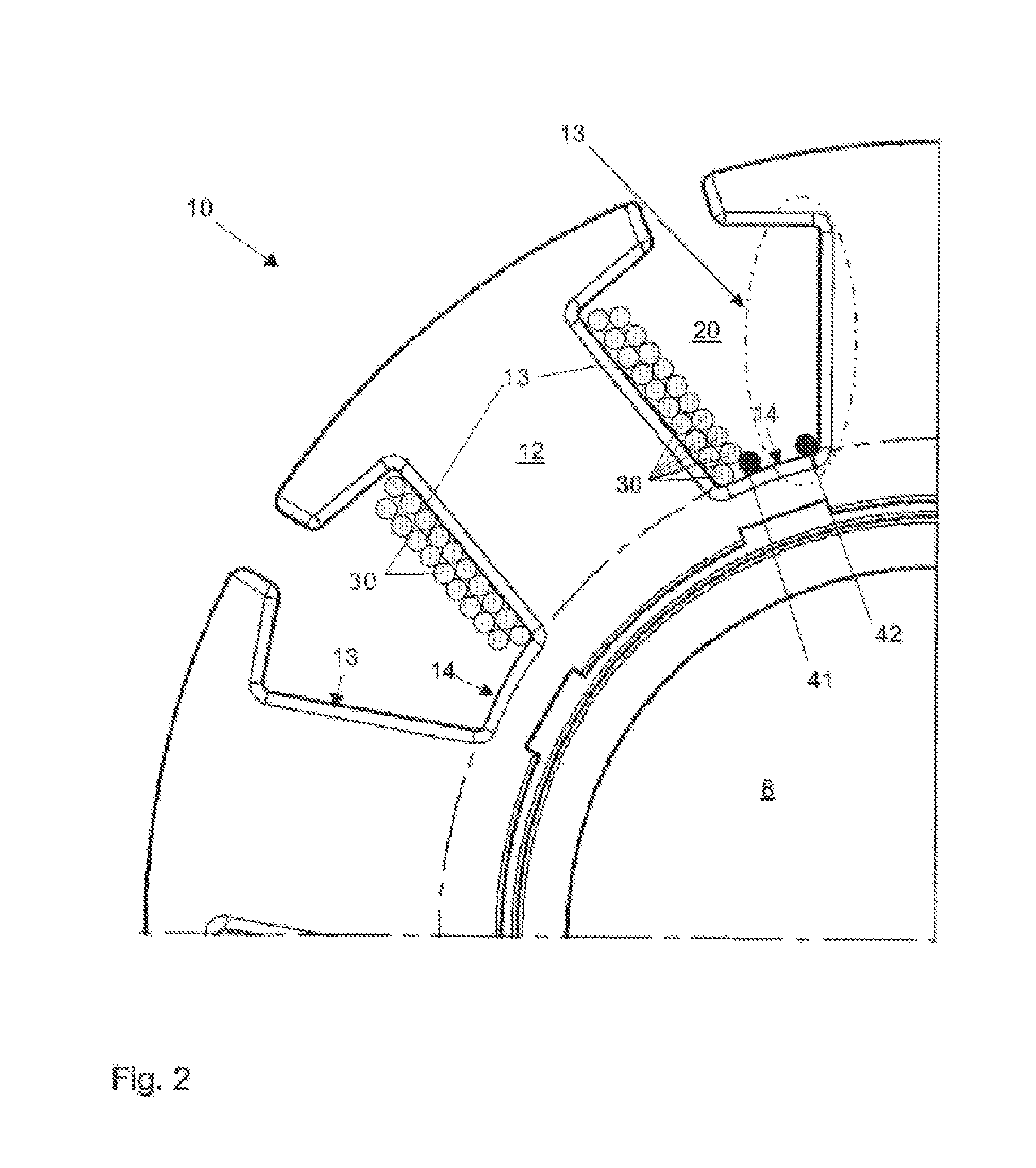 Arrangement of coil wires in a rotor of an electric motor