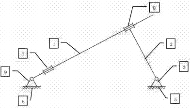 Double-A-shaped inclined-single-shaft main structure for photovoltaic tracking support