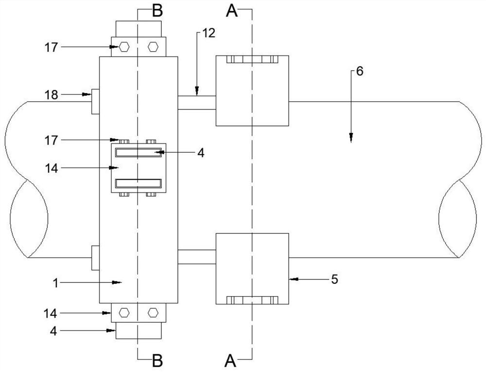 Automatic detection frame for metal pipeline flaw detector