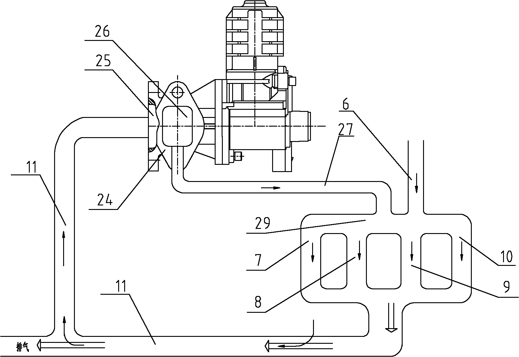 Dual exhaust electric EGR (Exhaust Gas Recirculation) valve