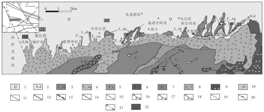 Spatial positioning method for oil and gas dissipation and sandstone type uranium ore body in multi-energy basin