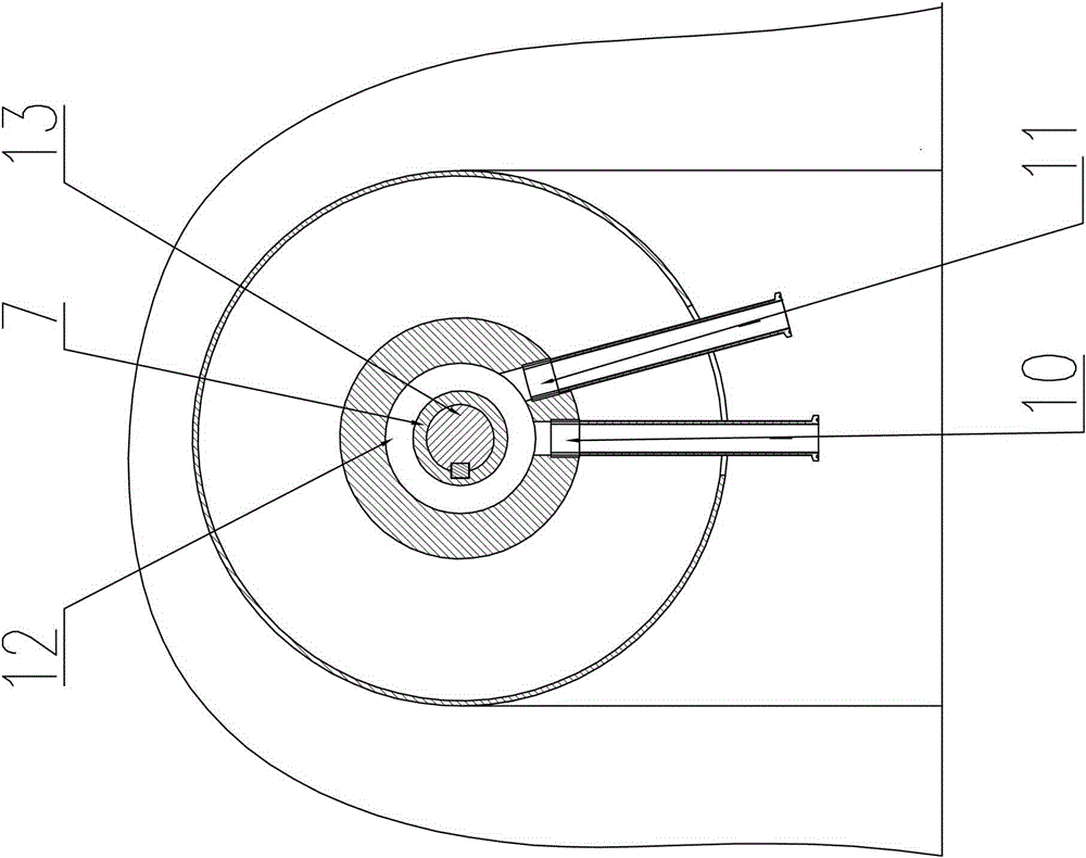 Granulation knife sealing structure of wet mixing granulator