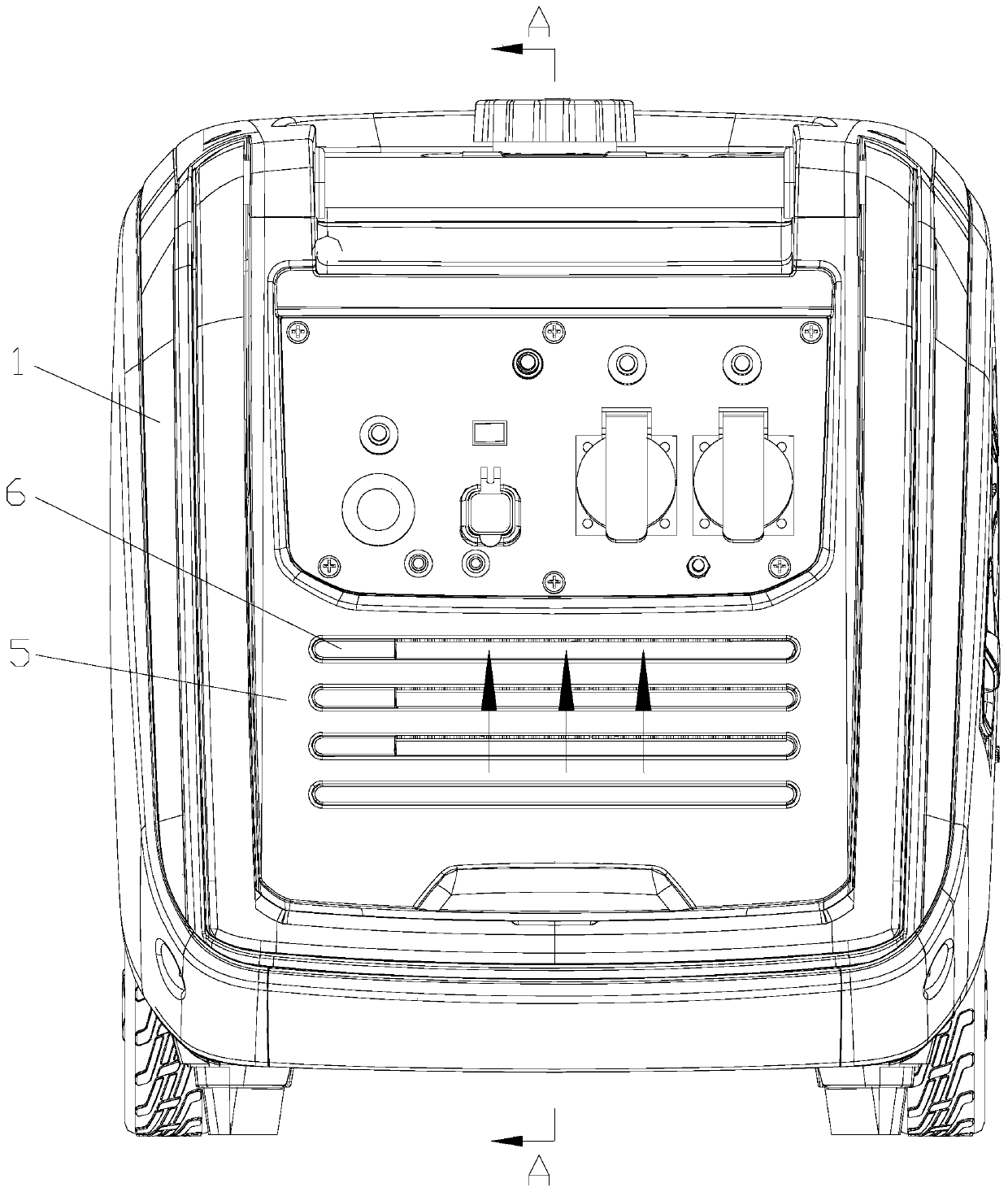 Generator set cooling air duct structure