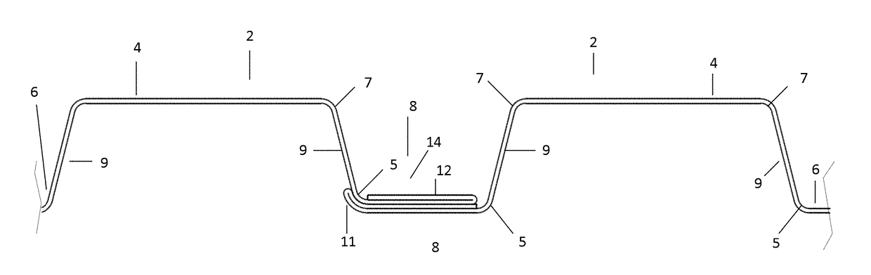 Structural panel systems with a nested sidelap and method of securing