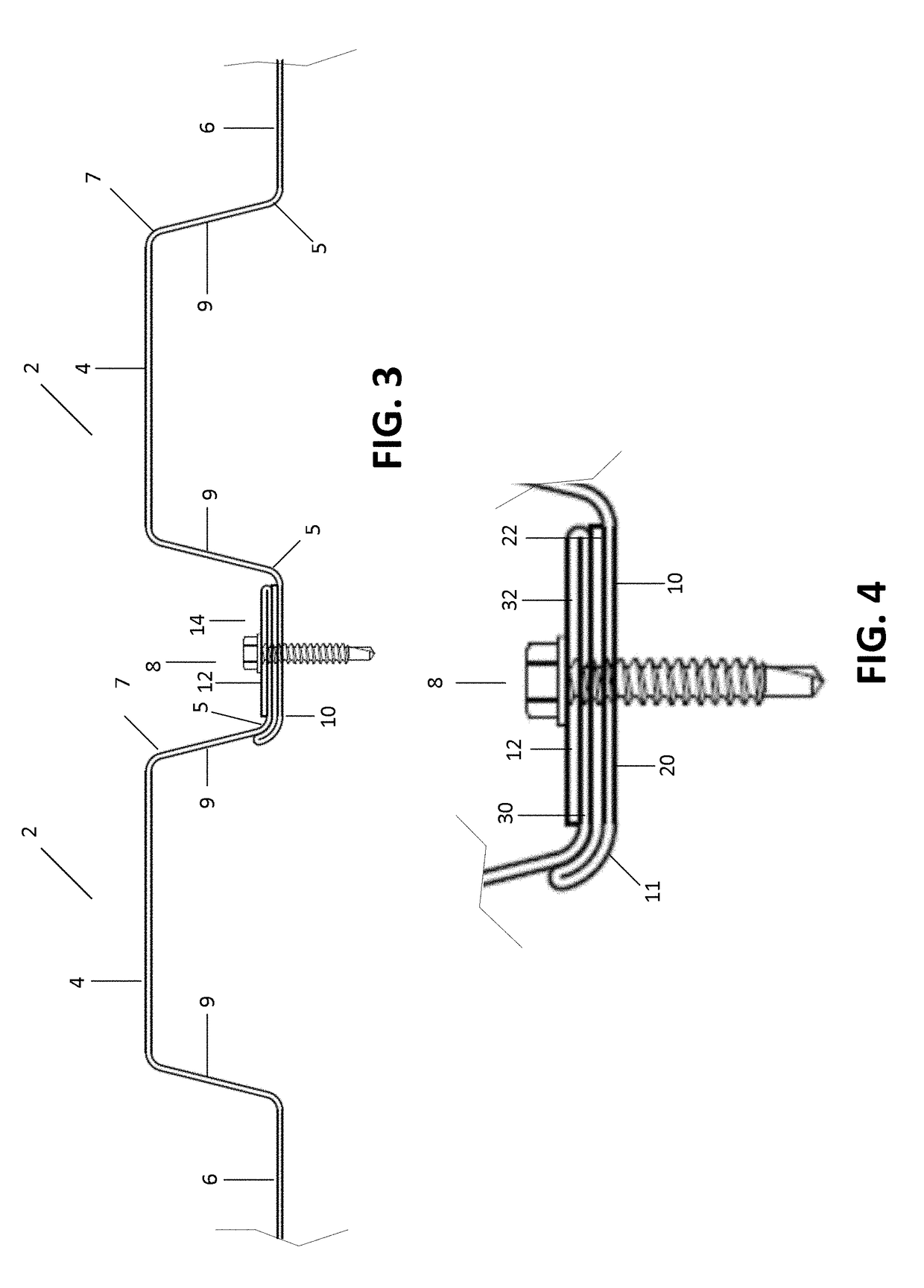 Structural panel systems with a nested sidelap and method of securing