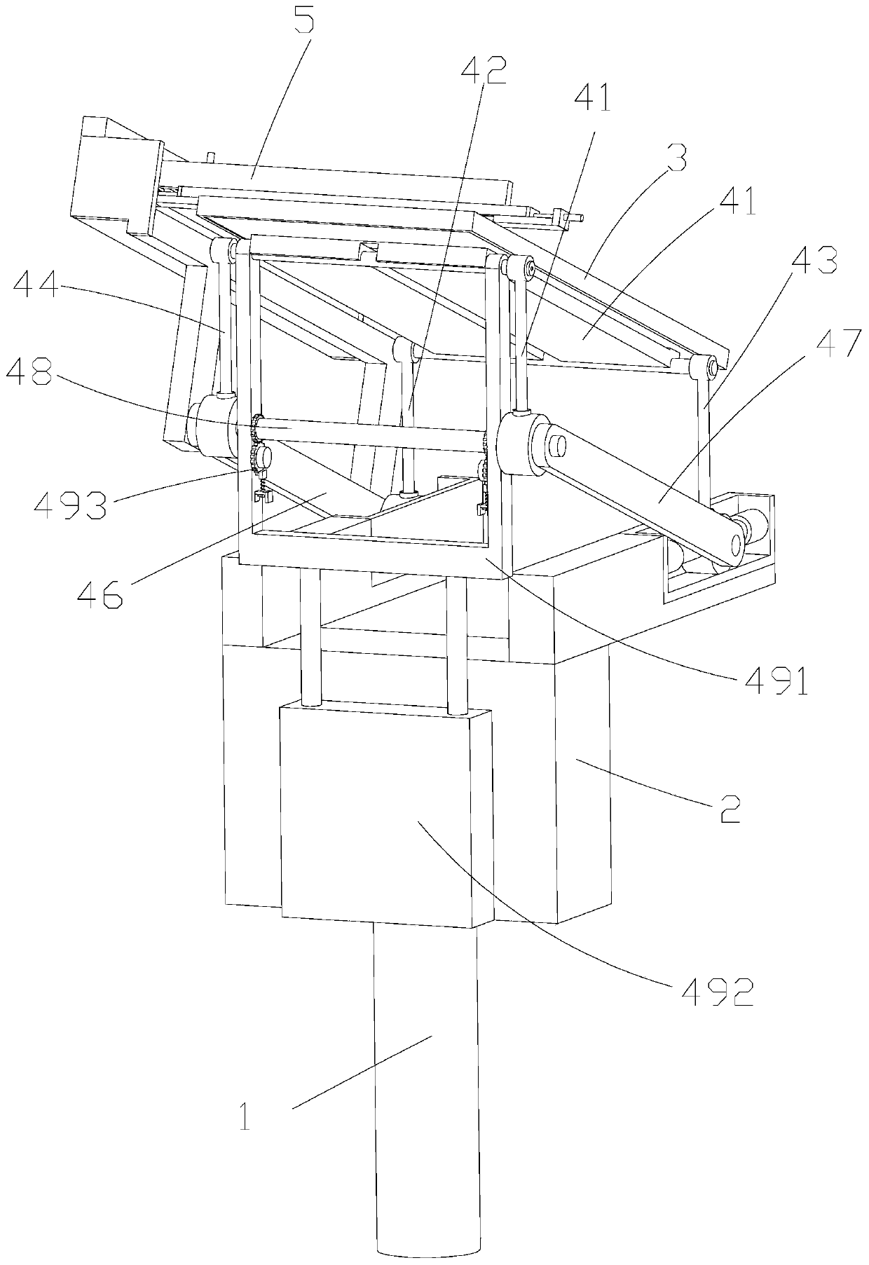 Solar photovoltaic power generation system based on agricultural light complementation