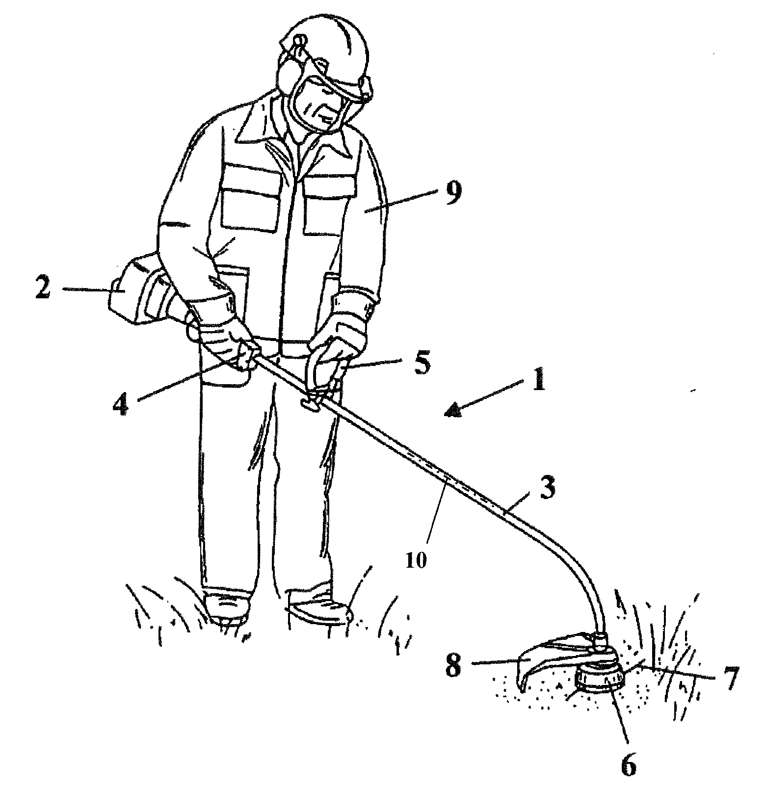 Filament cutterhead for a brushcutter