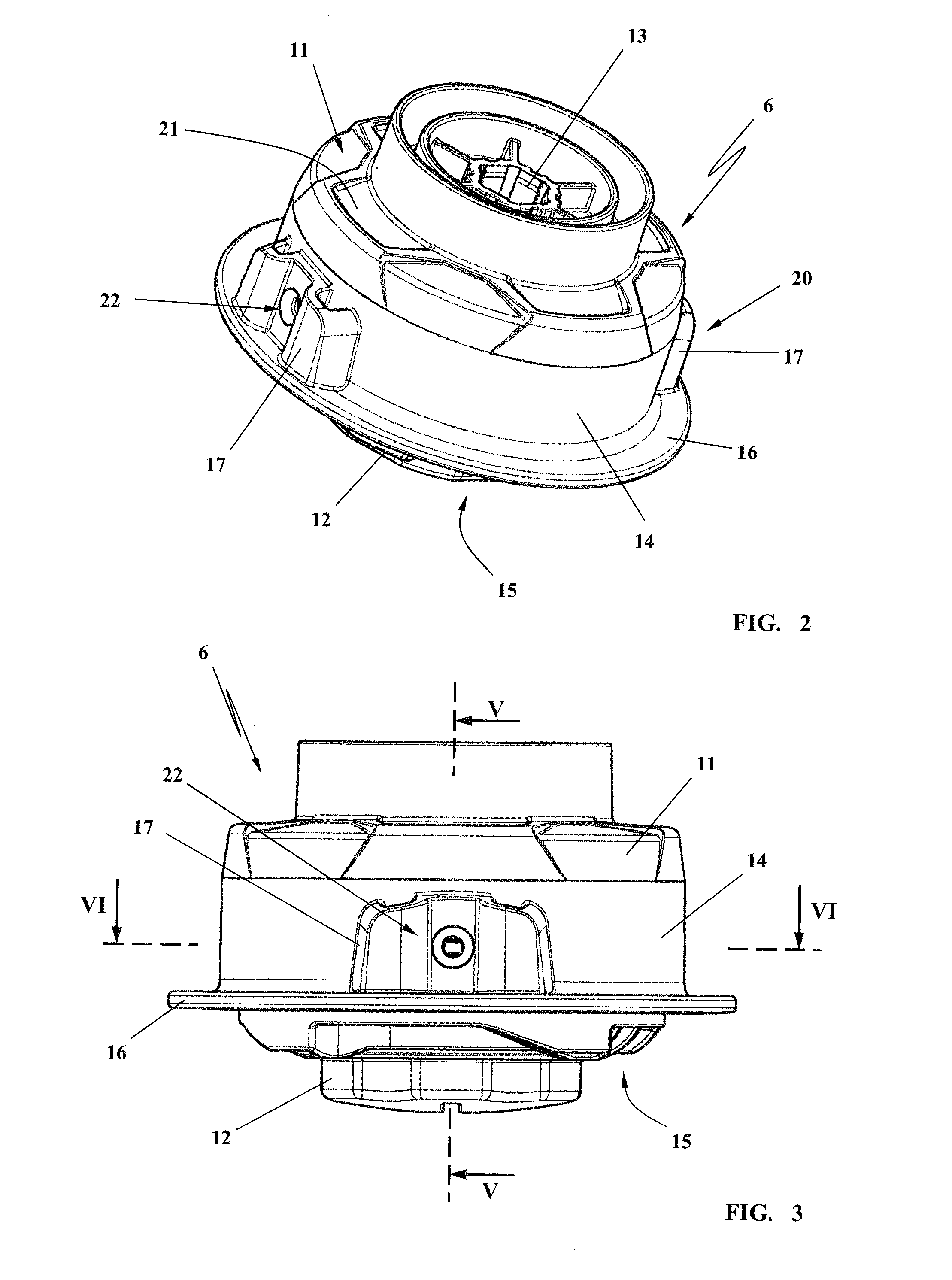 Filament cutterhead for a brushcutter